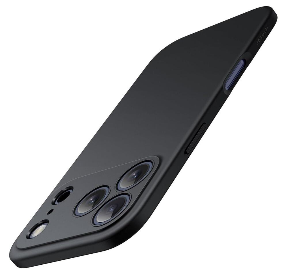 JETech Case for iPhone 17 Pro 6.3 Soft TPU Matte Black Lens Protection NEW